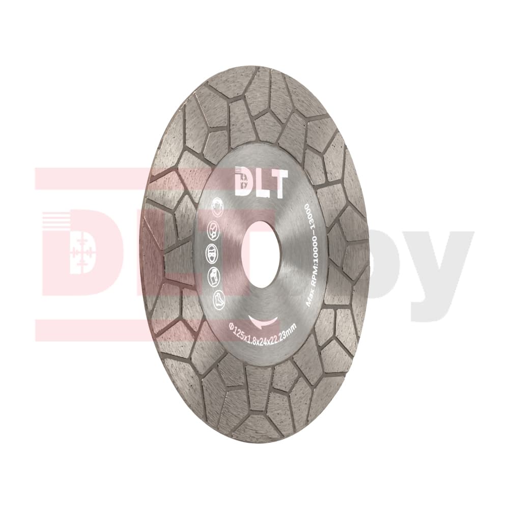 Алмазный диск для резки и заусовки плитки под 45° DLT №35  (SUPERPRO), 125мм, арт.1959 - фото 3