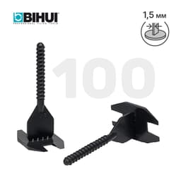 Зажим для системы выравнивания плитки (СВП) BIHUI 1,5мм, 100шт, арт.SL2100