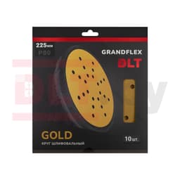 Круг шлифовальный DLT GrandFlex GOLD, P80, 225мм, 10шт, (на бумаге, оксид алюминия), арт.4516 - фото 3