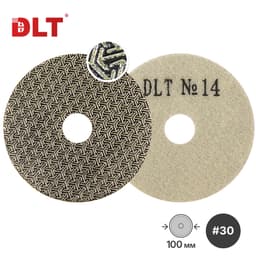 Алмазный гальванический гибкий шлифовальный круг DLT №14, #30, арт.2258