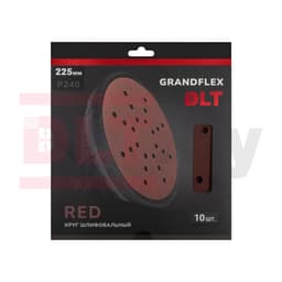 Круг шлифовальный DLT GrandFlex RED, P240, 225мм, 10шт, (на бумаге, оксид алюминия), арт.4512 - фото 3