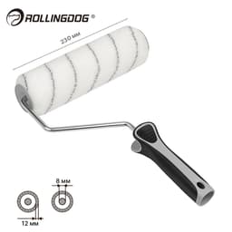 Валик с бюгелем Rollingdog 230мм, ворс 12мм, полиэстер/полиамид, арт.60258