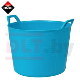 Ведро строительное гибкое RUBI (голубое), 40л, арт.88722