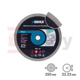 Универсальный шлифовально-отрезной алмазный диск BIHUI, 250мм, арт.DPG250