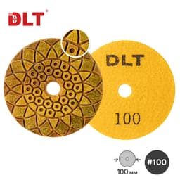 Алмазный гибкий шлифовальный круг DLT №16,  #100, арт.1471
