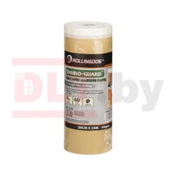 Укрывная бумага на малярной ленте Rollingdog ENVIRO-GUARD 42 г/м², 30см х 25м, арт.81418 - фото 3