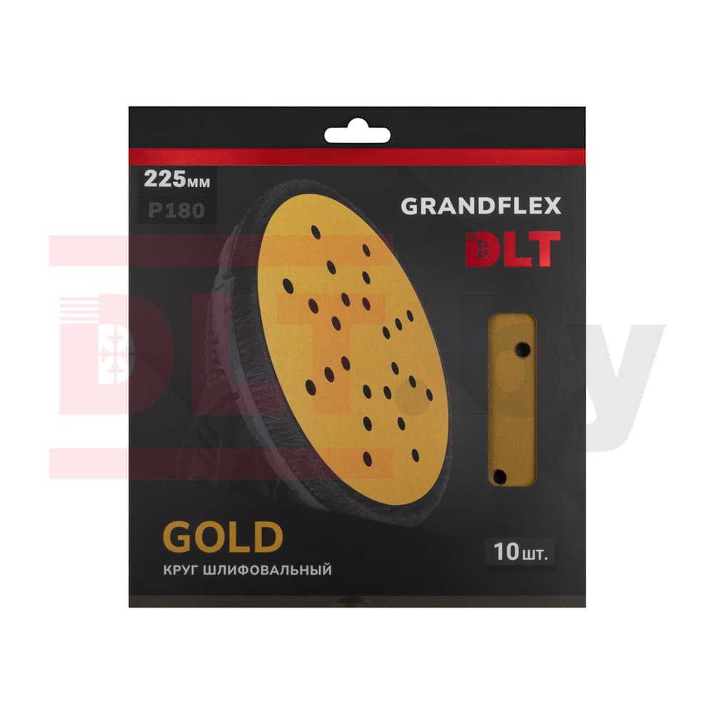 Круг шлифовальный DLT GrandFlex GOLD, P180, 225мм, 10шт, (на бумаге, оксид алюминия), арт.4520 - фото 3