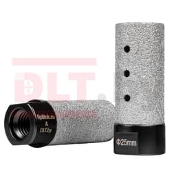 Фреза алмазная DLT&9plitok, пальчиковая, ПРЕМИУМ класса, 25мм, арт.0850