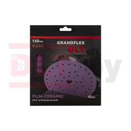 Круг шлифовальный DLT GrandFlex FILM-CERAMIC, P240, 150мм, 10шт, (на плёнке, керамика точной формы), арт.3026 - фото 3