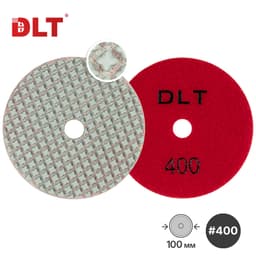 АГШК DLT №3, сверхгибкие, для сухой шлифовки,  #400, 100мм, арт.1295