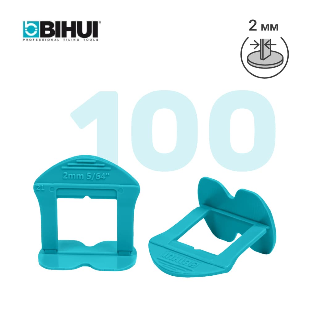 Зажим для системы выравнивания плитки (СВП) BIHUI 2мм, 100шт, арт.BLSN100