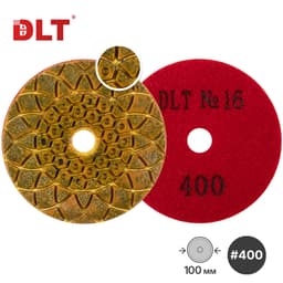 Алмазный гибкий шлифовальный круг DLT №16, #400, 100мм, арт.1924