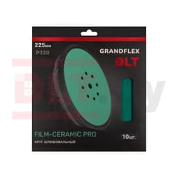 Круг шлифовальный DLT GrandFlex FILM-CERAMIC PRO, P320, 225мм, 10шт, (на плёнке, керамика и оксид алюминия), арт.3625 - фото 3