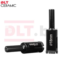 Алмазная коронка по плитке и керамограниту DLT CERAMIC, 18мм, арт.0668