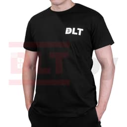 Футболка DLT, размер XL, черная, арт.4345