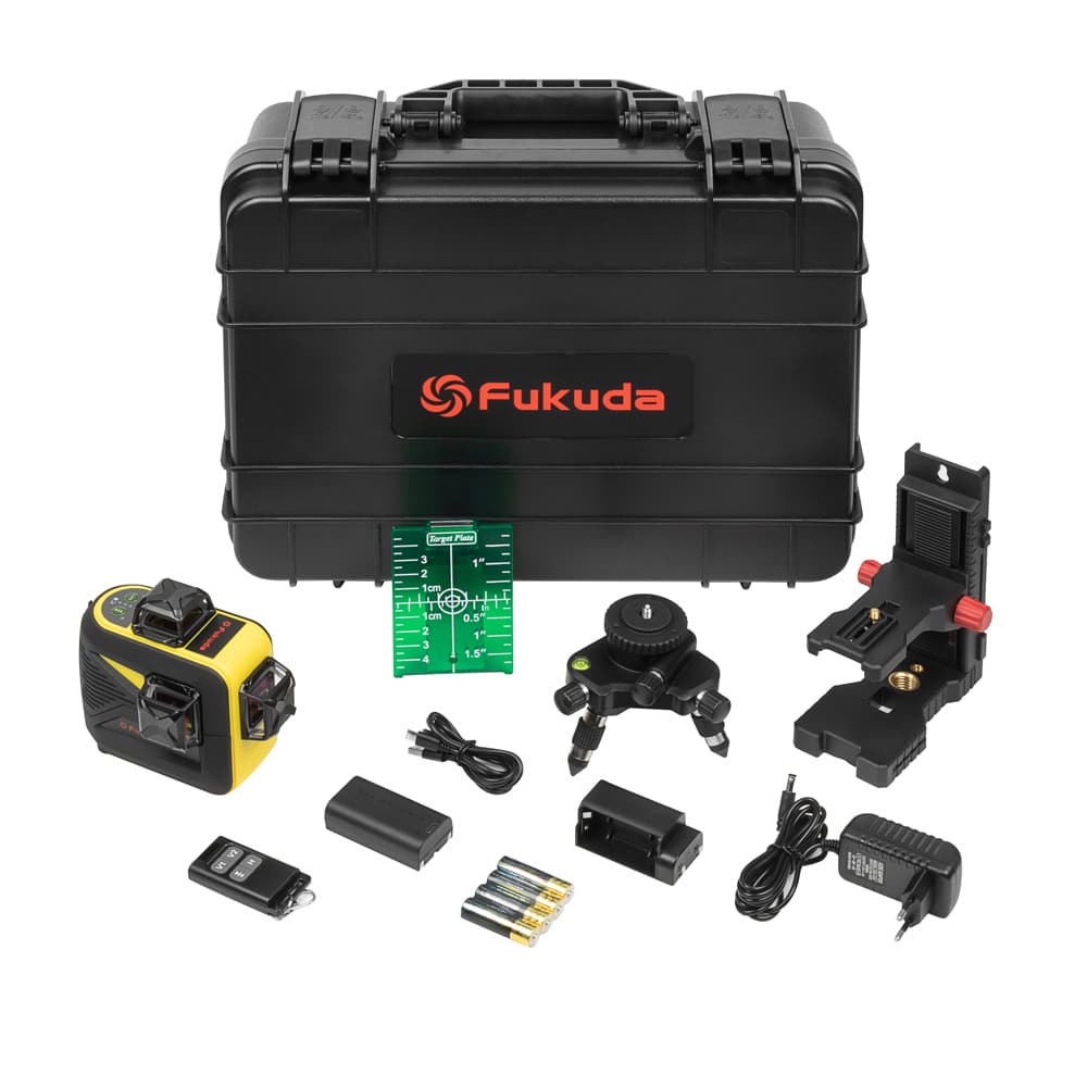 Лазерный уровень Fukuda MW-93T-3-3GX комплект Professional, арт.0180