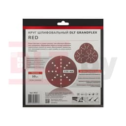 Круг шлифовальный DLT GrandFlex RED, P240, 225мм, 10шт, (на бумаге, оксид алюминия), арт.4512 - фото 4