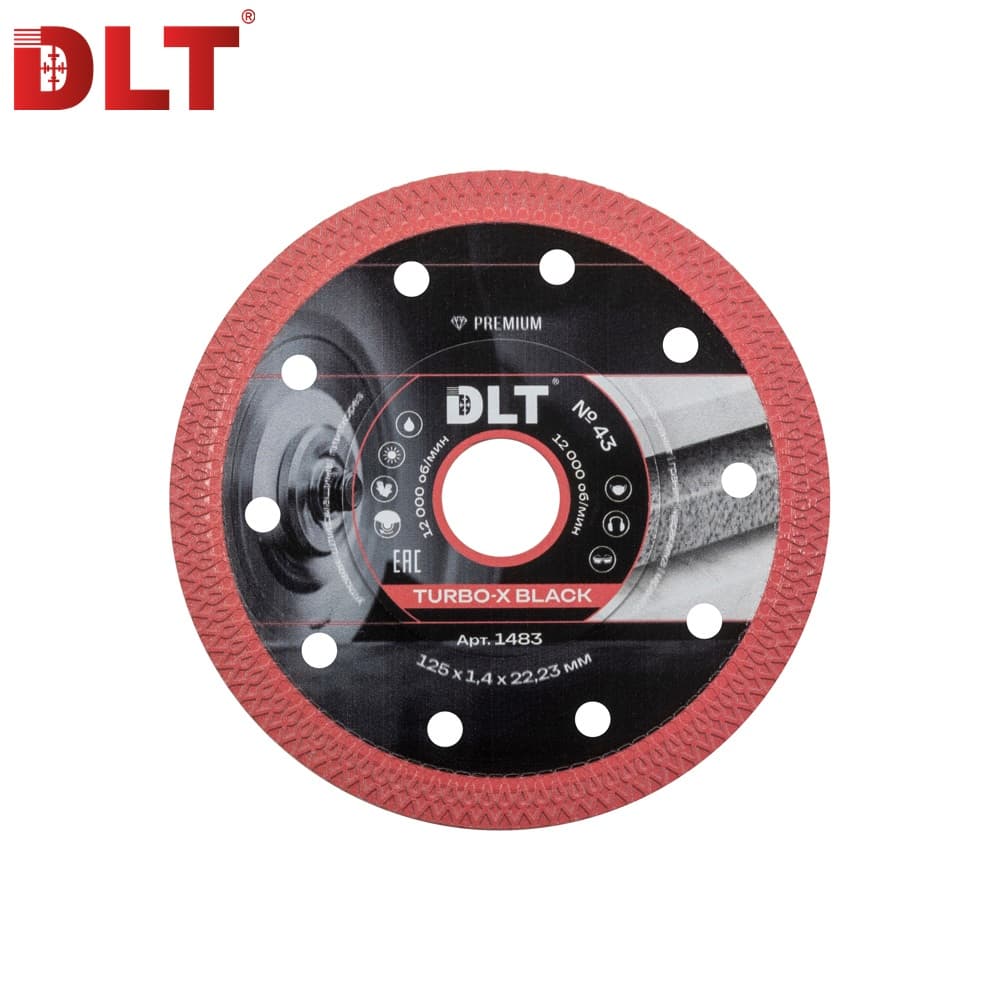 Алмазный диск DLT №43 (Turbo-X Black), 125х1,4мм, арт.1483 - фото 2