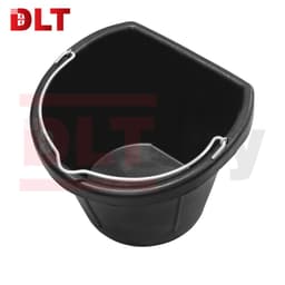 Ведро строительное гибкое с плоским краем, DLT, 17л (факт. 15,5л), тип RUBBERBUCK, арт.2906