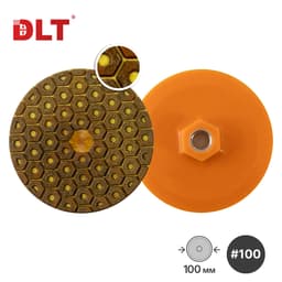 Алмазный гибкий шлифовальный круг DLT №21, #100, 100мм, арт.2928