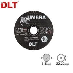 Алмазный диск DLT Umbra (ЗАВОДСКОЙ РЕЗ), 115x1,1мм из черной смолы, арт.5225