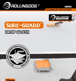 Укрывное полотно Rollingdog SURE-GUARD 55 г/м², 152*305см, арт.80001 - фото 7