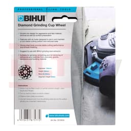Алмазная фреза BIHUI DUAL-ROW MAX 125мм, арт.DCWD5 - фото 5