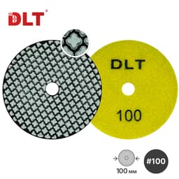 АГШК DLT №3, сверхгибкие, для сухой шлифовки, #100, 100мм, арт.0635