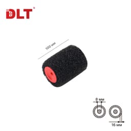 Валик для нанесения шпатлевки DLT 100 мм, ворс 16 мм, для бюгеля 8 мм, нейлон, арт.3606