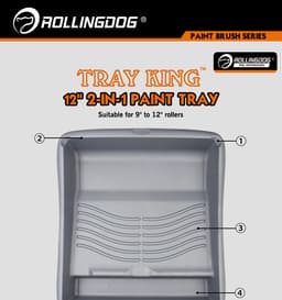 Кювета для краски Rollingdog Tray King 12” (300мм), серия Professional, арт.20039 - фото 13