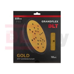 Круг шлифовальный DLT GrandFlex GOLD, P40, 225мм, 10шт, (на бумаге, оксид алюминия), арт.4514 - фото 3