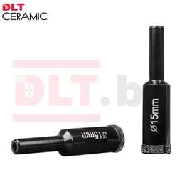 Алмазная коронка по плитке и керамограниту DLT CERAMIC, 15мм, арт.0666