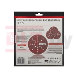 Круг шлифовальный DLT GrandFlex RED, P40, 225мм, 10шт, (на бумаге, оксид алюминия), арт.4504 - фото 4