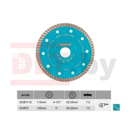 Алмазный диск BIHUI THIN TURBO, 125х1,5мм, арт.DCBT5 - фото 2
